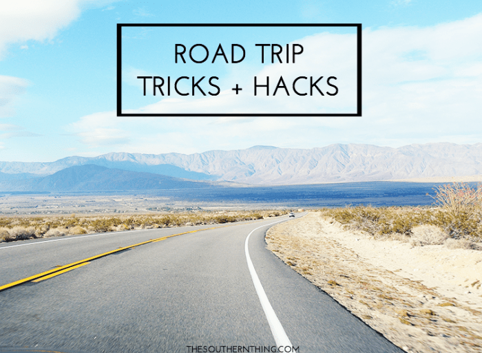 Tricks hacks trip road